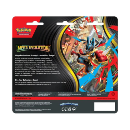 Pokémon Mega Evolution (ME01) 3-Pack Blister