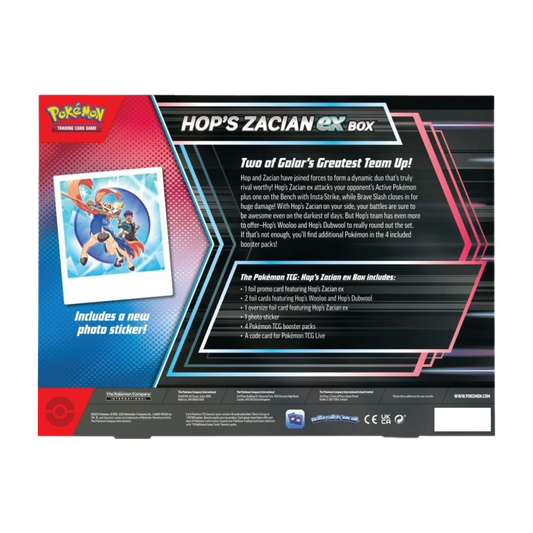 Pokémon: Hop’s Zacian ex Box